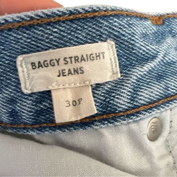 Madewell Baggy Straight Ripped Edition in Earlhurt Wash 
Size 30P - Picture 5 of 8